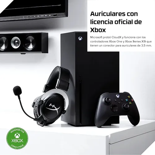  HyperX CloudX, auriculares oficiales para juegos con licencia  de Xbox, compatibles con Xbox One y Series X