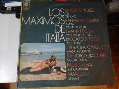 Vinilo 4704 - Los Maximos De Italia - Varios Interpretes
