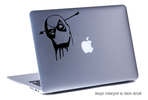 Sticker Calcomanía Deadpool Rojo Flecha Marvel Automoto
