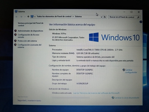 Portatil Hp 640 G2 Core I5 (7th) + Ssd 256 + 8 Ram Ddr4 (Usado)