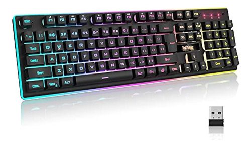 Teclado Inalámbrico Para Juegos Redthunder K10, Teclado Inal