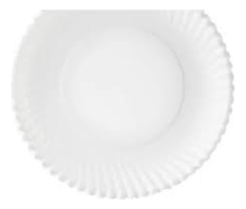 Plato De Papel Carton Redondo #3 De 15 Cms Blanco C/1000