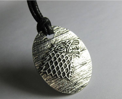 Colar Jon Stark Snow Casa Game Of Thrones Envio Imediato