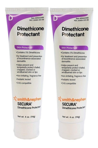 Smith Y Nephew Secura Dimethicone Protectant Crema 4 Oz 2 Pz