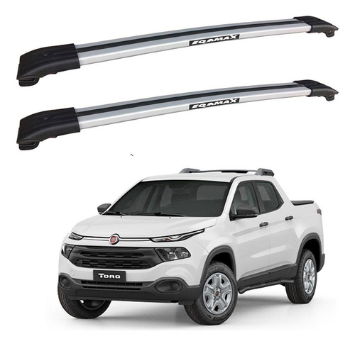 Barras De Techo Rurales Eqmax Travessa Fiat Toro 2016+ Gris