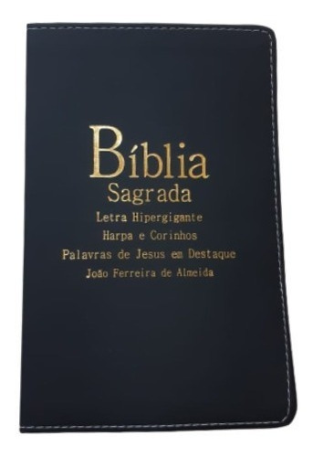 Bíblia Sagrada Com Harpa Letra Hiper Gigante Masculino