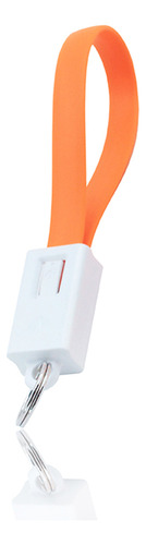 Cable Micro Usb Naranja, Llavero, Cable De Carga De Datos