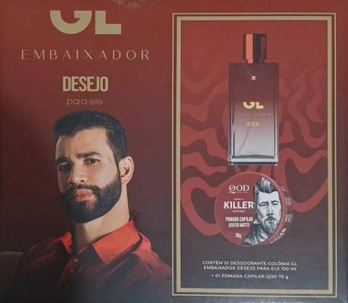 Coffret Gl Desejo Deo Colonia 100ml + Pomada Capilas Qod