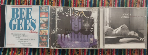 3 Cds, Carla Bruni - Quelqu'un M'a Dit, Bee Gees, Mísia Estándar (Usado)