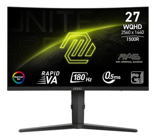 Monitor Qhd Msi Mag 275cqrf Qd E2 De 27 Pulgadas, 180 Hz, Hd