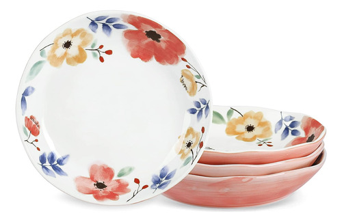 Juego De 8 Platos De Ensalada De Porcelana Fanquare, Diseño