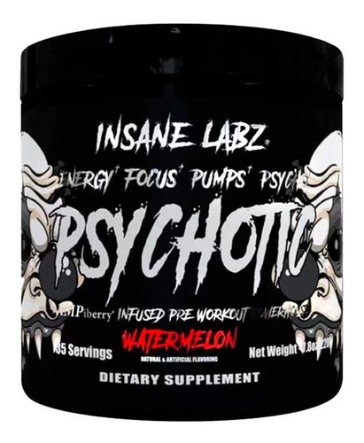 Psychotic -insane Labz 35 Serv. Pre Entreno + Envio