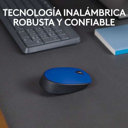 Mouse Inalámbrico Logitech M170 Con Tecnología 2,4 Ghz Azul