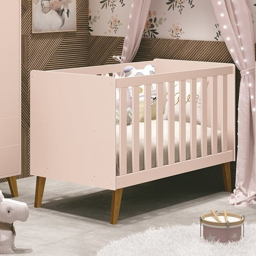 Berço Mini Cama Ayla - Rosa