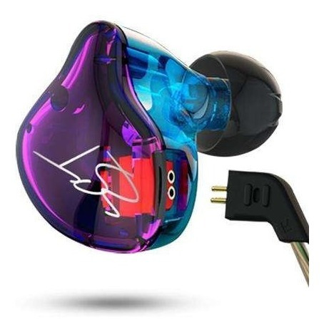 Imagen 2 de 4 de Auriculares In Ear Kz Zst Pro 2 Vias Monitor Sin Micrófono