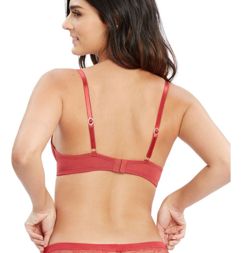 Coordinado Brassiere Con Encaje Copa Y Tanga Kibys