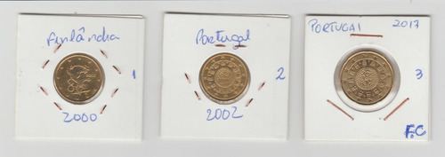 Portugal 3 Moeda Antiga 10-20 Cent Do Euro Finlândia 2000 (Usado)