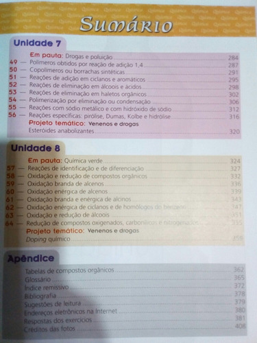 Química Orgânica Martha Reis + Livro Complementar (Usado)