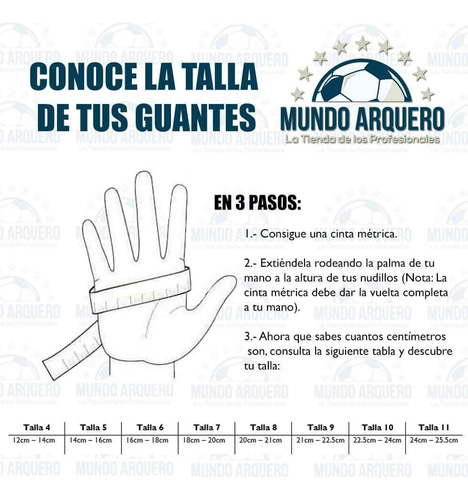 Guante Portero Sin Varillas Con Envío Gratis - Mundo Arquero