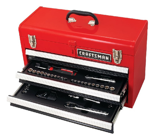 Kit Herramientas Mecánicas 104pz Craftsman Cmmt45068 Sellado Rojo (Usado)
