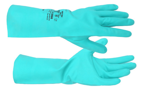 Guantes De Protección: 1 Par De Caucho De Nitrilo Resistente