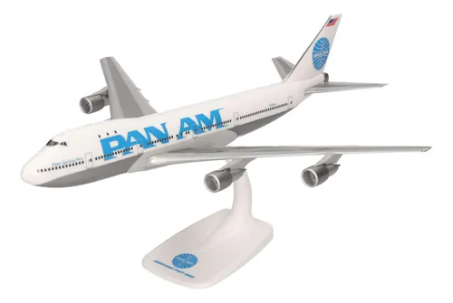 Boeing 747-100 Pan Am Escala 1 250 Miniatura Con Pedestal