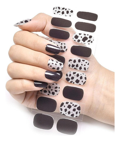 Pegatinas Uñas Gel + Mini Linterna Fototerapia Uñas