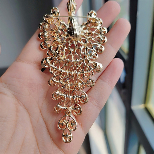 Accesorios De Ropa Con Diamantes De Imitación, Pavo Real Ant