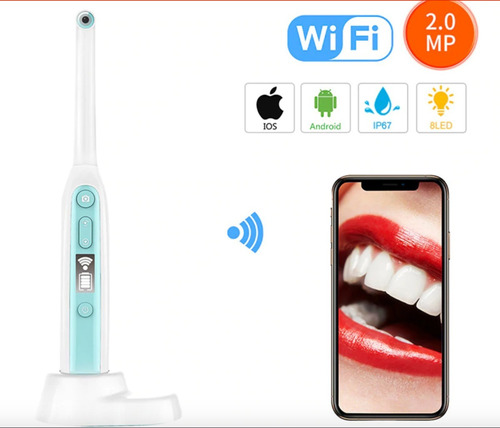 Camera Intra Oral Dentista Fullhd Wifi Celular Prova D'agua