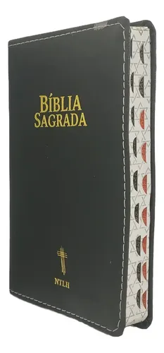 Bíblia Sagrada Slim Ntlh | Portatil 12x17cm | Índice | Preta