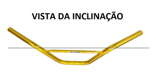 Imagem 4 de 4 de Guidão Soldado Bmx Cross Extra Light Anodizado Vermelho