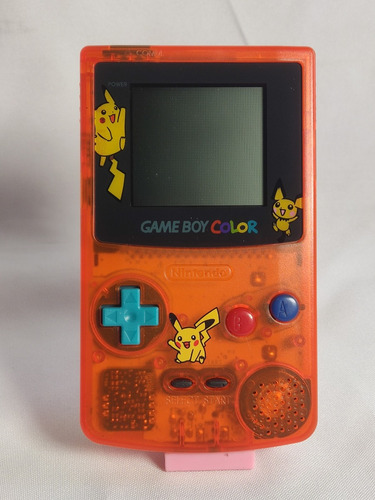 Nintendo Game Boy Color Pokemon Transparente Naranja