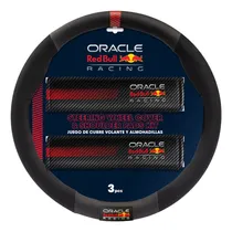 Comprar Cubre Volante + Hombreras Red Bull Racing 01 Negro Rojo Auto