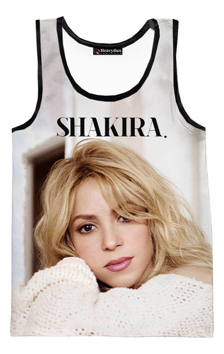 Camisetas Sin Mangas Estampadas En 3d De La Cantante Shakira