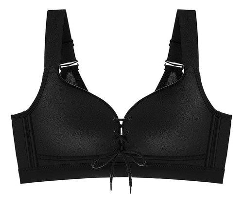 Sujetador De Estilo Delgado Push-up, Copa Grande, Talla Gran