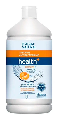 Sabonete Antibacteriano Health+ 1,1l D'água Natural