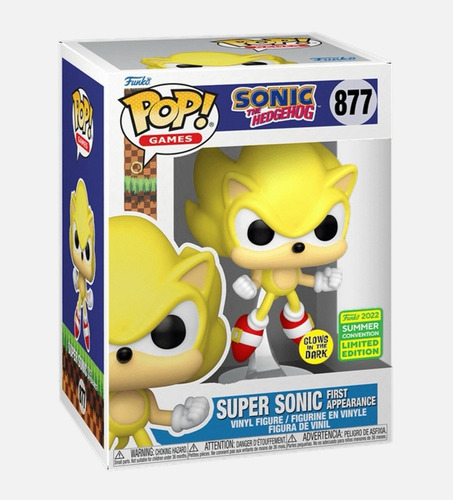 Funko Pop Super Sonic 877 ( Brilla En La Oscuridad ) B4u