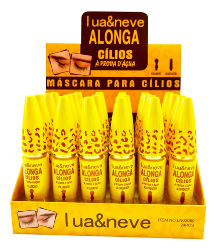 Máscara Para Cílios À Prova D'água Lua E Neve Cor Preto
