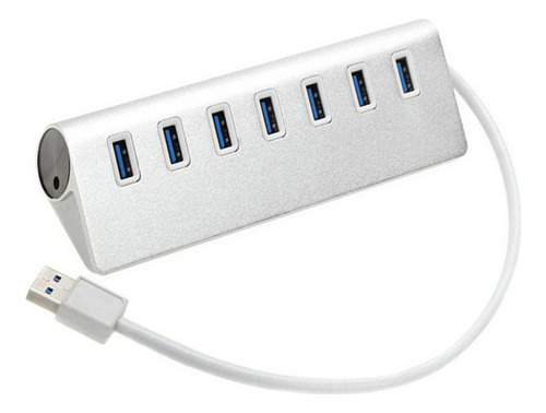 Usb .0 Splitter 7 Puertos Con Adaptador Universal De Ca De 5