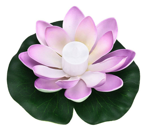 Velas Flotantes Led Tealight Flor De Loto Luces De Piscina