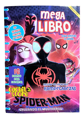 Mini Mega Libro Libro Para Colorear Spiderman Hombre Araña