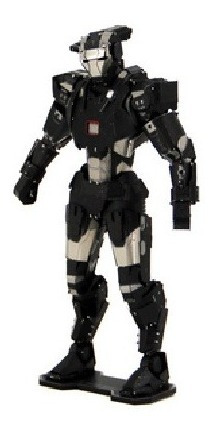 Imagen 5 de 5 de Leo Rompecabezas De Metal En 3d Iron Man, War Machine Marvel