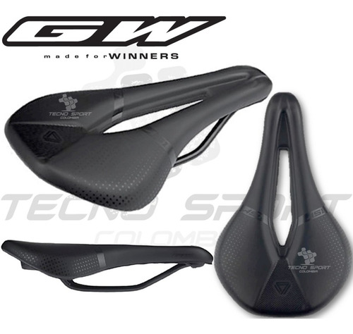 Imagen 2 de 7 de Sillin Gw Bicicleta Antiprostatico Mtb Ruta Anatomico
