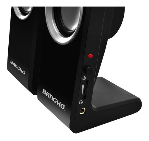 Parlantes Multimedia Banghó Usb 2.0 Pc / Notebook Fm-s2016e Color Negro
