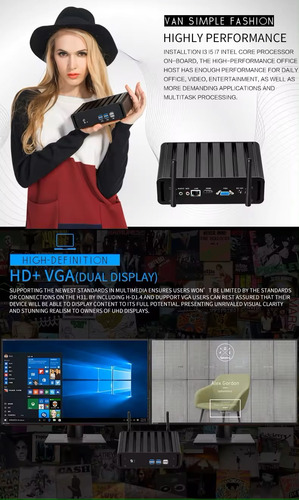 Mini Pc Ci5 5300u 4gb Ram 256ssd