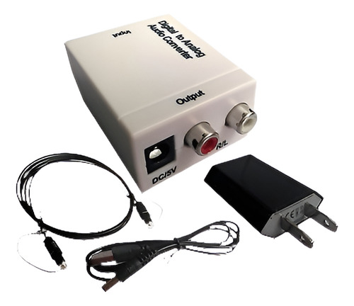 Dac Óptico Digital Toslink Señal Coaxial A Rca Analógica R/l