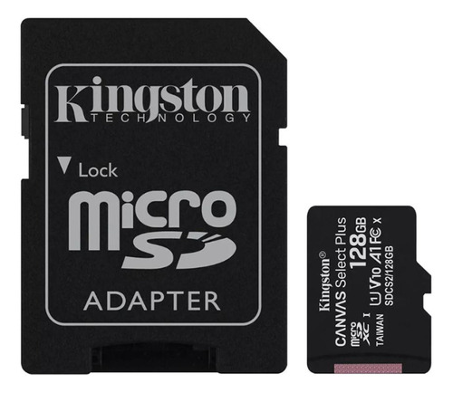 Memoria Kingston Sdcs2sp Canvas Select Plus C/adap Sd 128gb