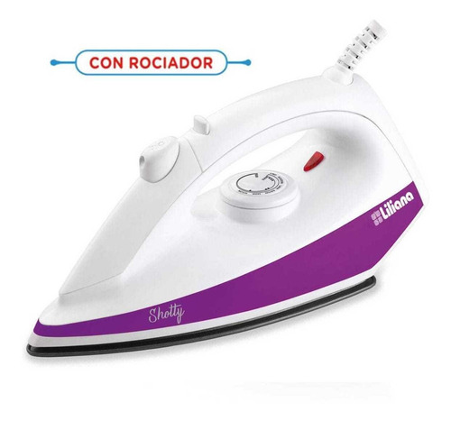 Plancha Shotty Rps901 Con Suela Antiadherente Liliana 220v