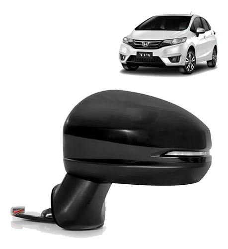 Retrovisor Elétrico Pisca Honda Fit 2015 16 17 21 Esquerdo