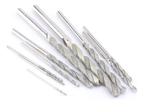 Conjunto De 10 Brocas Diamantadas, Twist Drill Bits Co